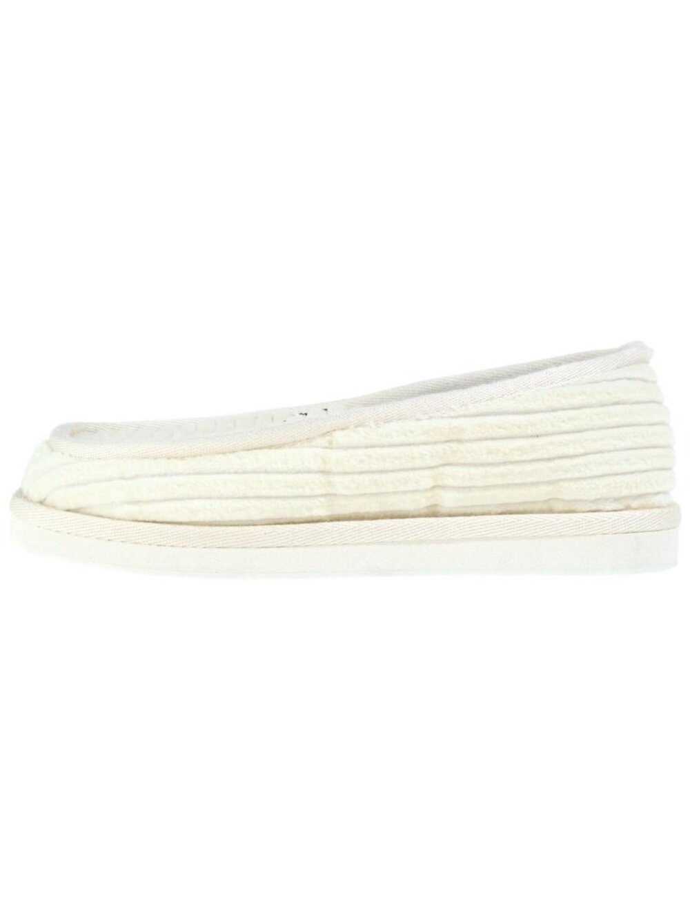 Chrome Hearts Slippers Corduroy Dagger Decoration Slip-on Room Slippers White